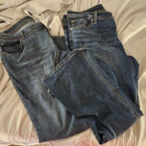 2 - PAIRS WOMAN'S 18R JEAN LOT/BUNDLE TORRID & ASHLEY STEWART